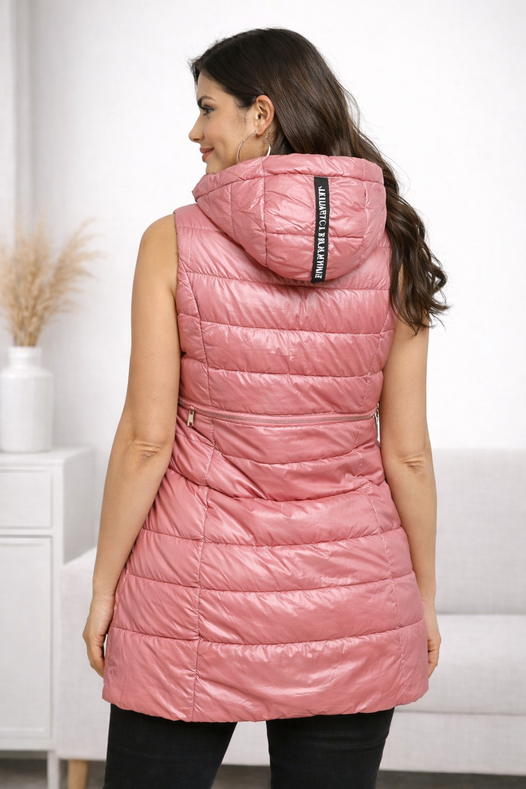 Chaleco Acolchado Largo con Capucha para Mujer – Ligero, Moderno y Súper Cómodo