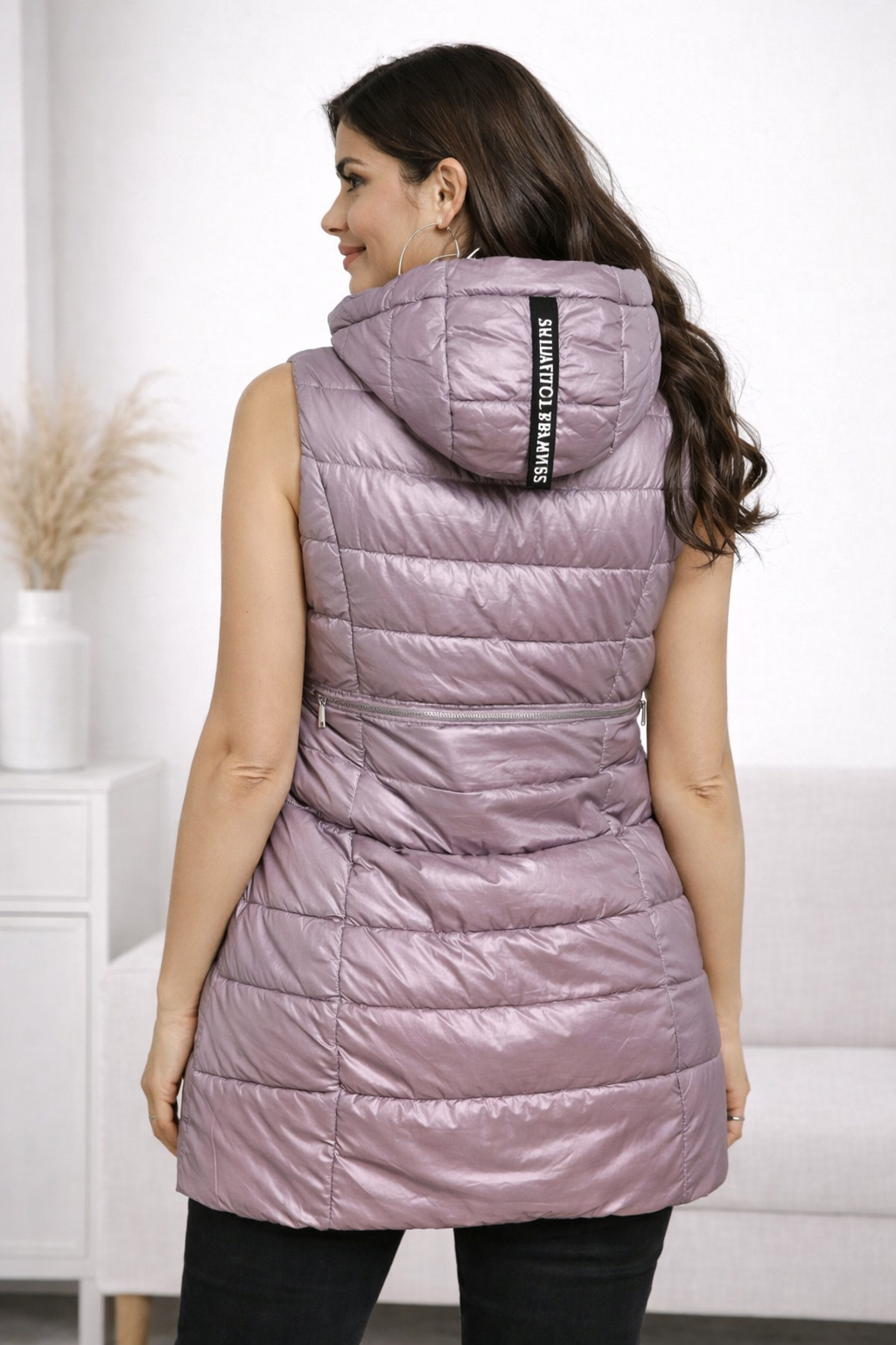 Chaleco Acolchado Largo con Capucha para Mujer – Ligero, Moderno y Súper Cómodo