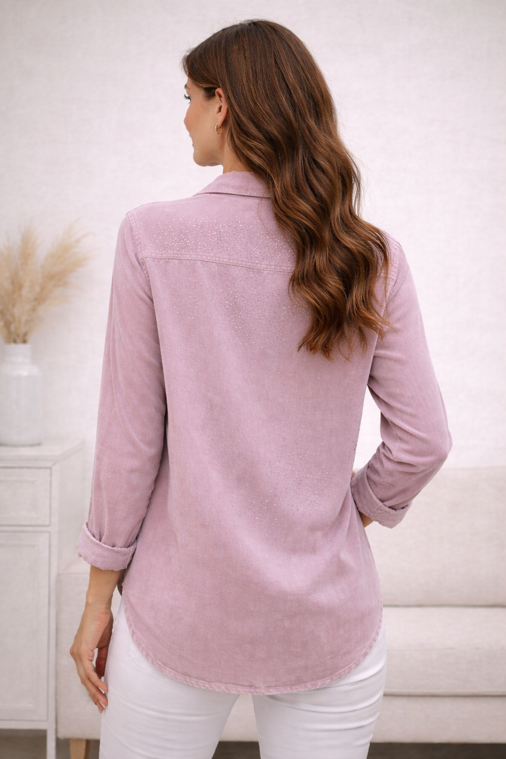 Camisa Mujer Casual Manga Larga – Blusa Elegante de Moda